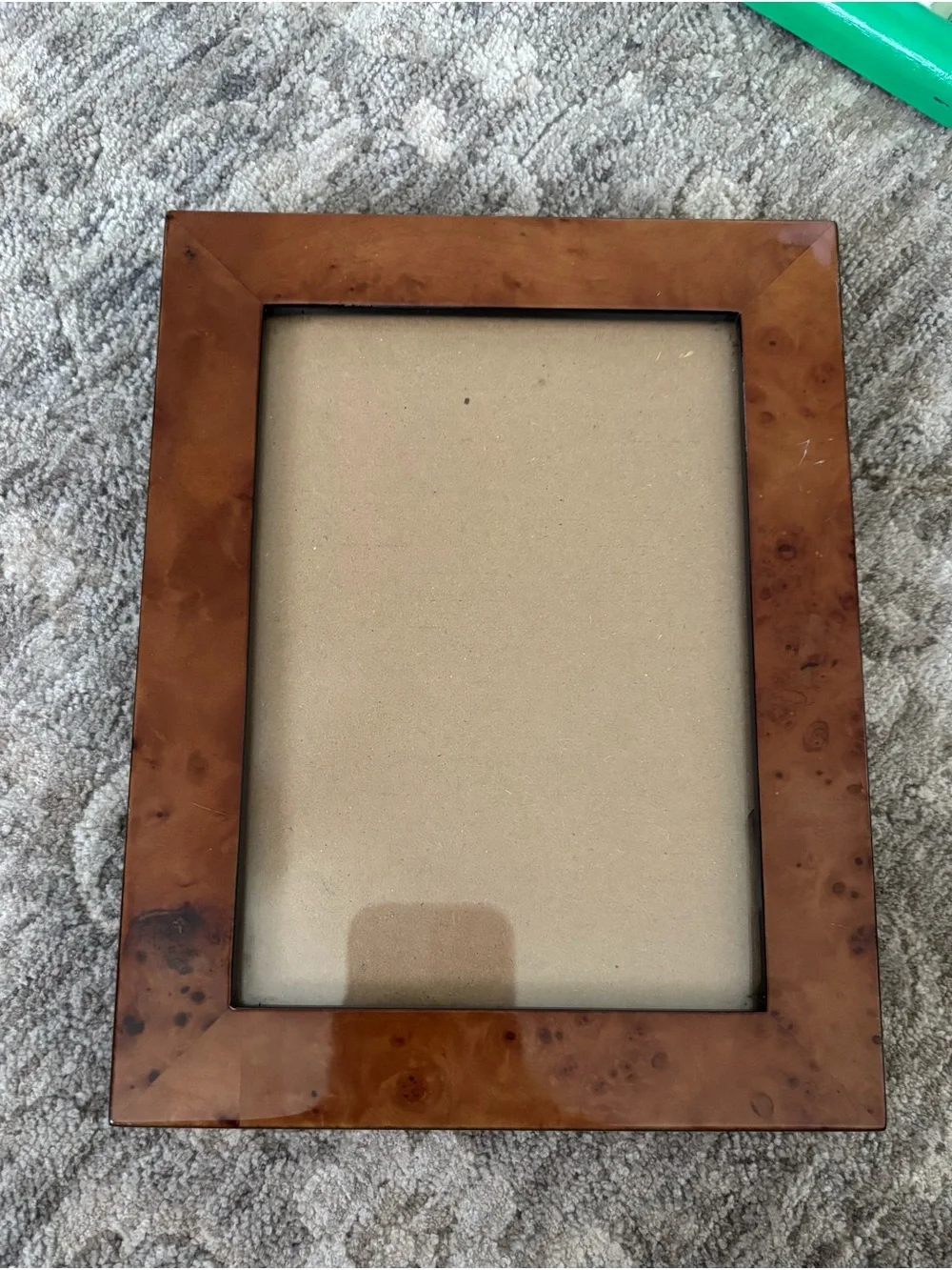 TWOS Company Burl Wood 5×7 Picture Frame – Brown Burled Wood